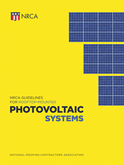NRCA Guidelines for Rooftop-mounted Photovoltaic Systems